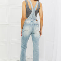 Judy Blue Melina Full Size Distressed Straight Leg Overalls