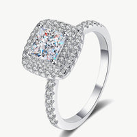 Sterling Silver 1 Carat Moissanite Ring