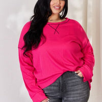 Celeste Full Size Oversized Long Sleeve Top