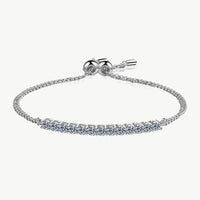 Moissanite Sterling Silver Bracelet