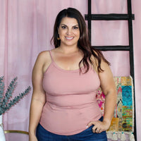 Spaghetti Strap cami with Built in Bra