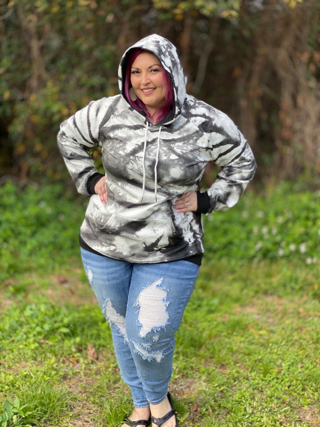 Swirl the Gray Hoodie