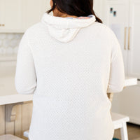 A Tad Chilly Waffle Knit Hoodie