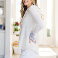 A Tad Chilly Waffle Knit Hoodie