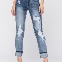 Bleach Splatter Boyfriend Jeans