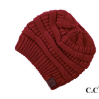 CC brand Messy Bun Beanie