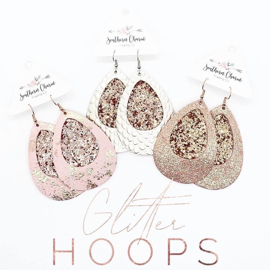 Glitter “Hoops” earring