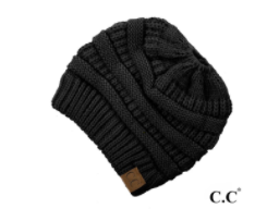 CC brand Messy Bun Beanie