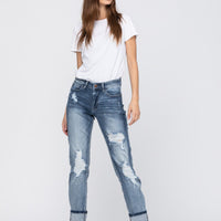 Bleach Splatter Boyfriend Jeans