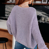 Captured My Interest Chunky V-Neck Sweater