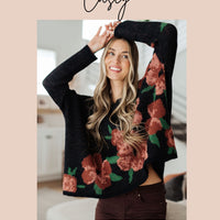 Lizzy Cap Sleeve Top in Navy and Hot Pink Floral