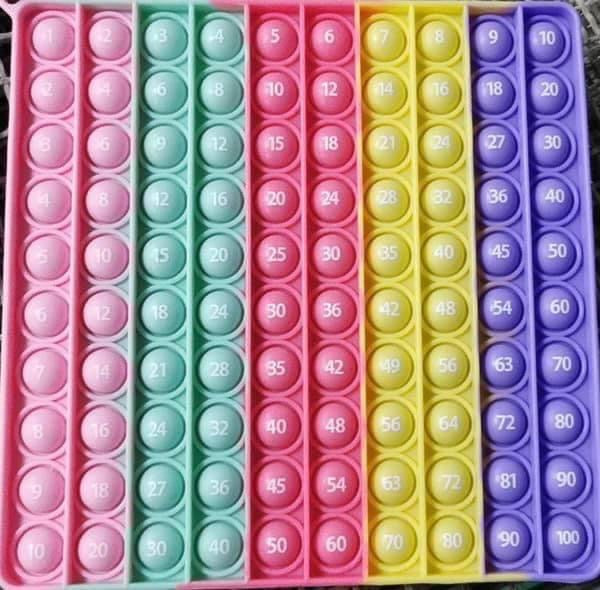 Multiplication fidget toy (learning tool)