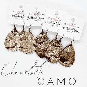 Chocolate Camo Earrings