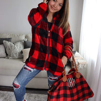 Buffalo Plaid Full Zipfleece