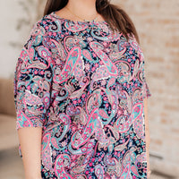 Essentially You Top in Pink Paisley