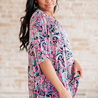 Essentially You Top in Pink Paisley