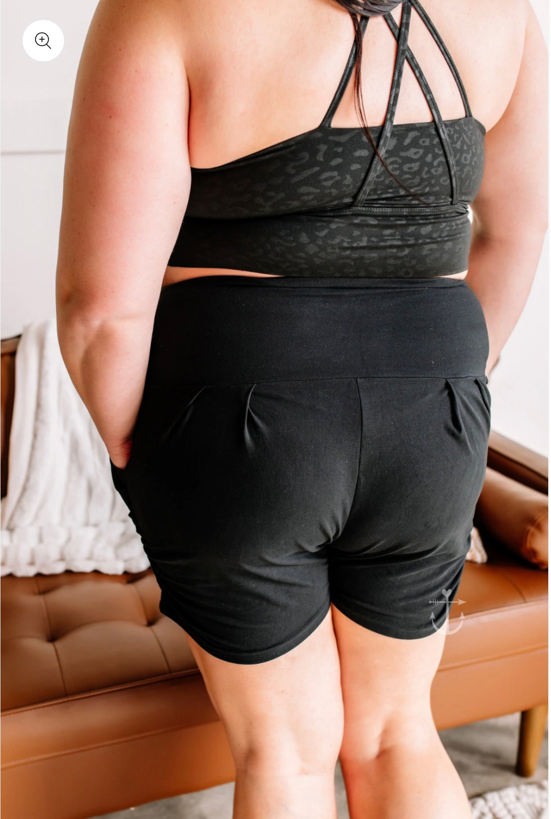 Black harem Shorts by Anchored Arrows