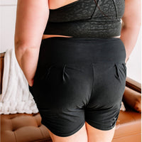 Black harem Shorts by Anchored Arrows