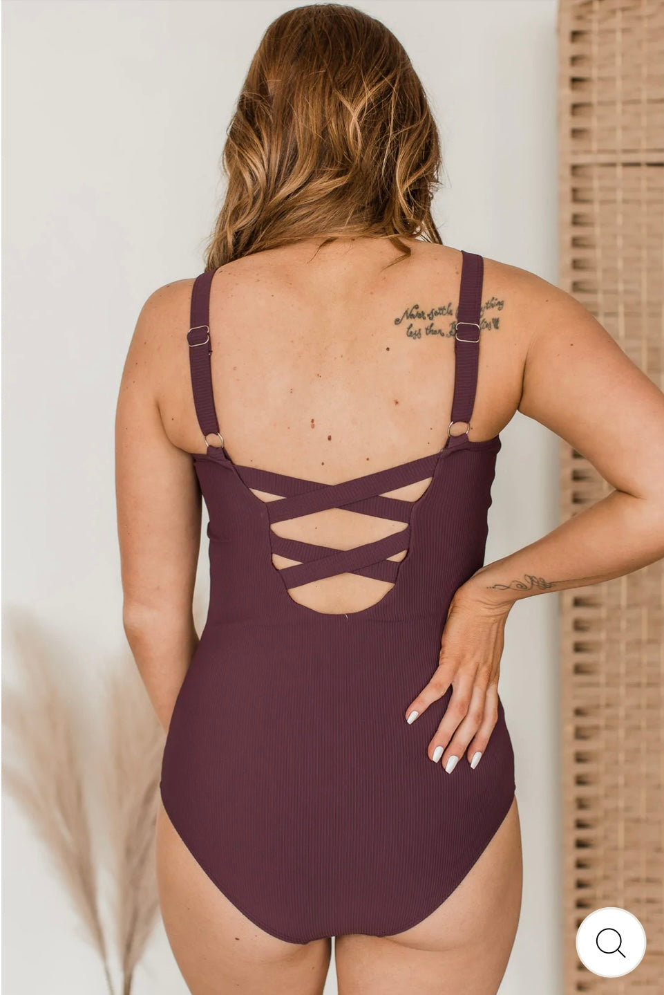 Under the Summer Sun One Piece Swimsuit- Plum