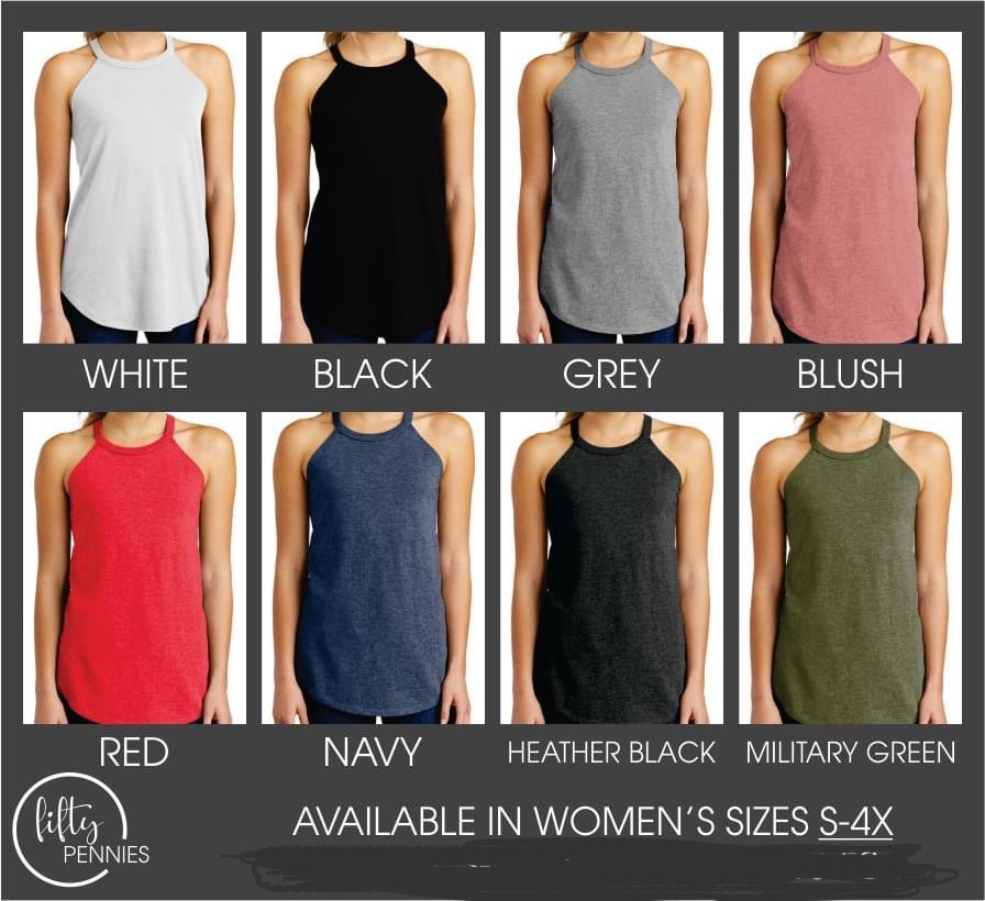 Blank Rocker tanks