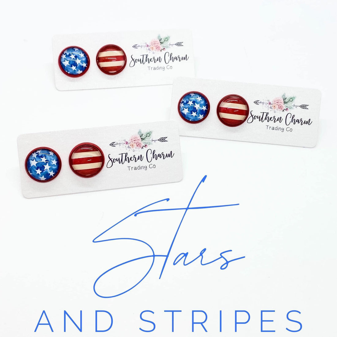 American flag Studs