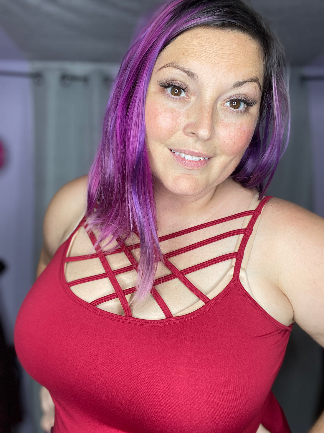 Red CrissCross Cami
