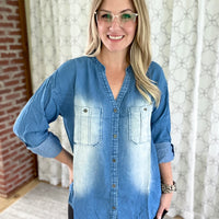 Precious Memories Chambray Top