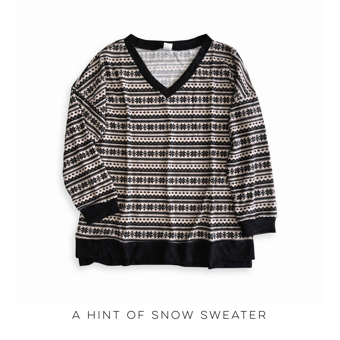 A Hint of Snow Sweater