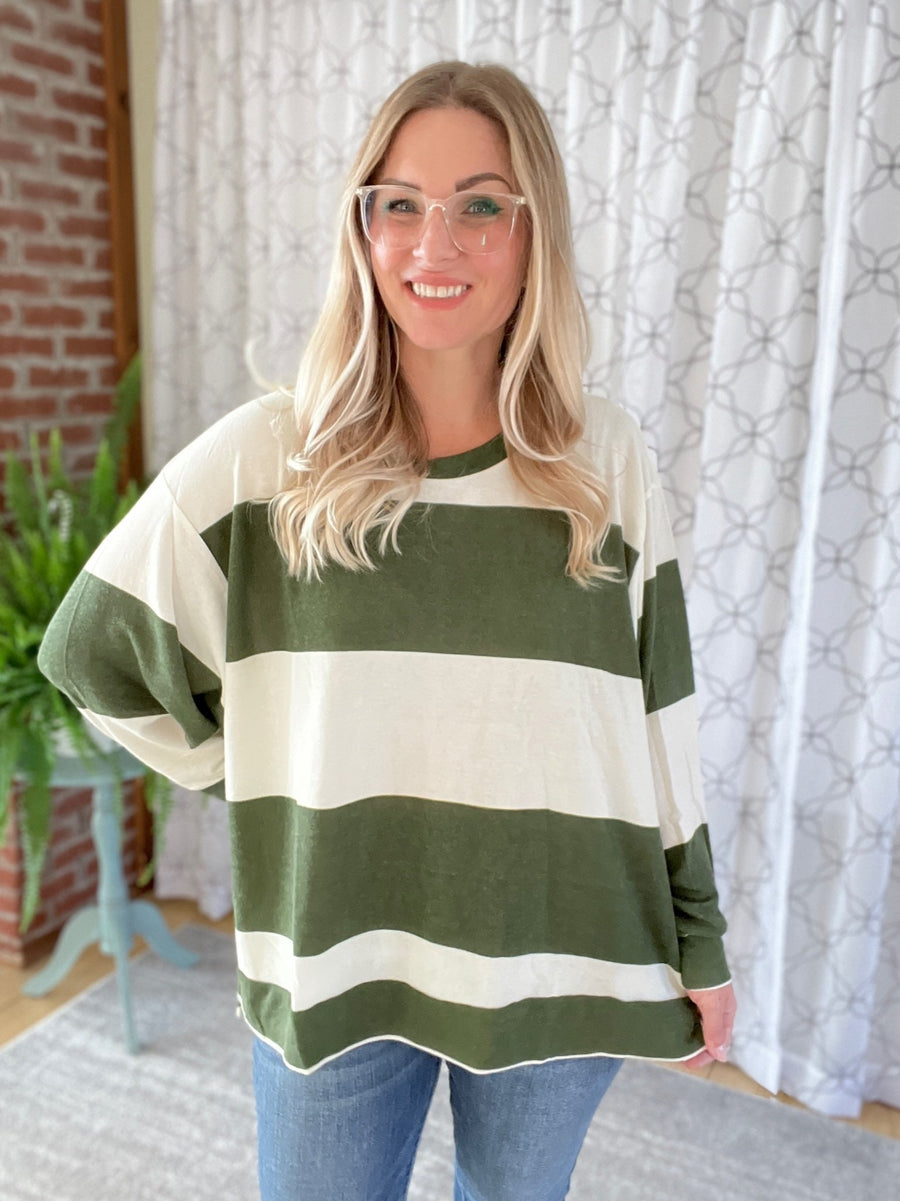 Need You Now Sweater in Olive