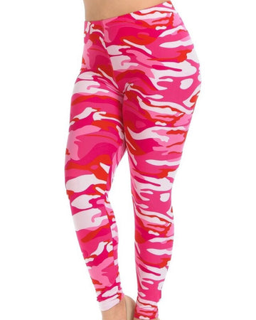 Pink Camouflage legging