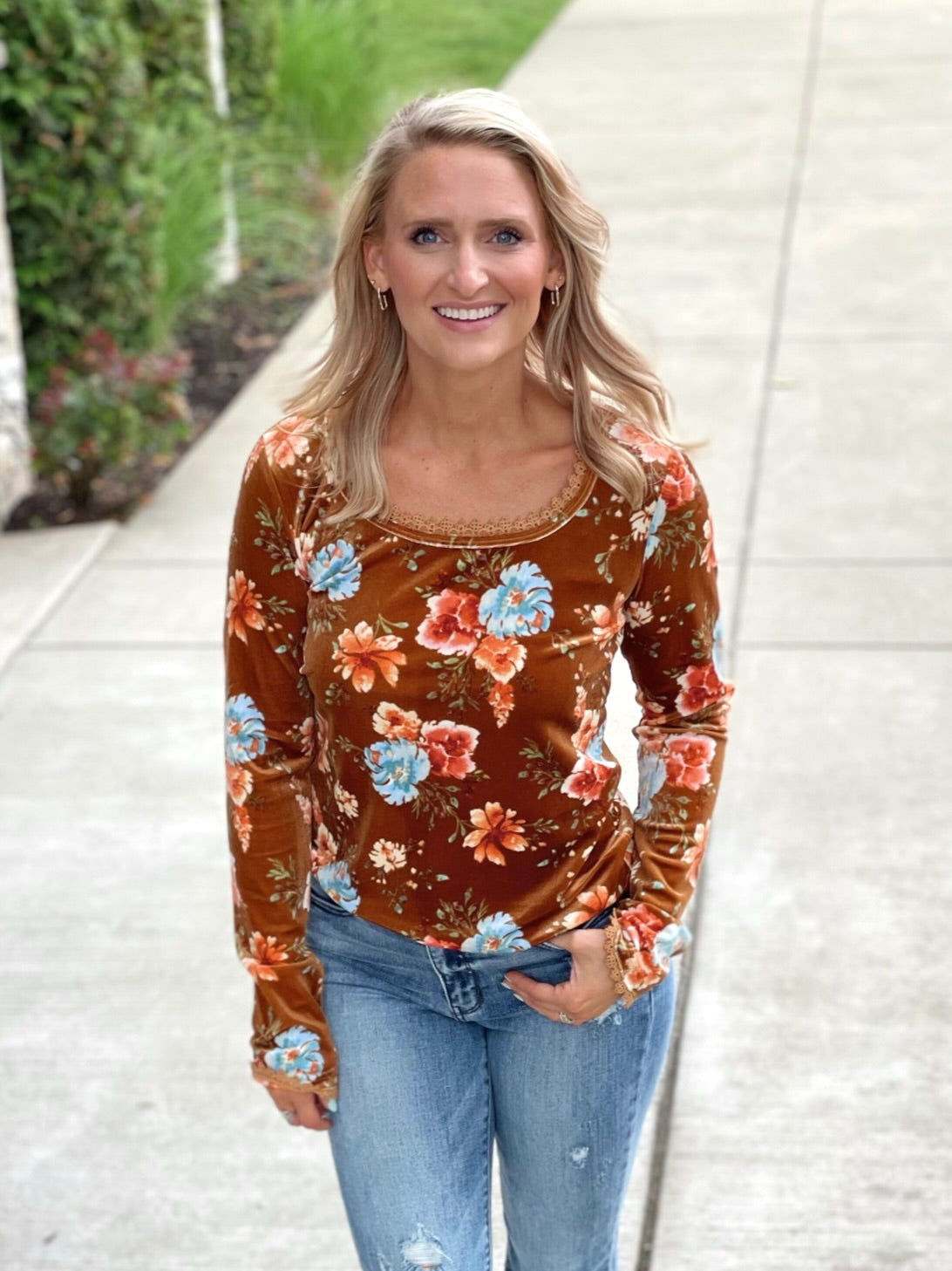 Simply Enchanted Top in Brown