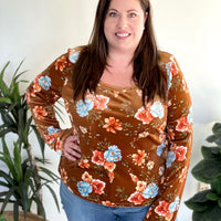 Simply Enchanted Top in Brown