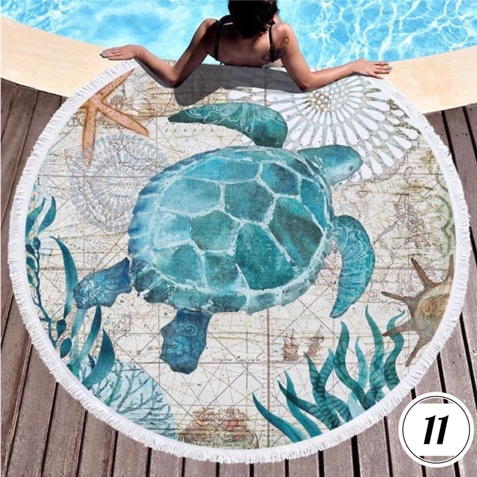 Round Beach Towel- LARGE