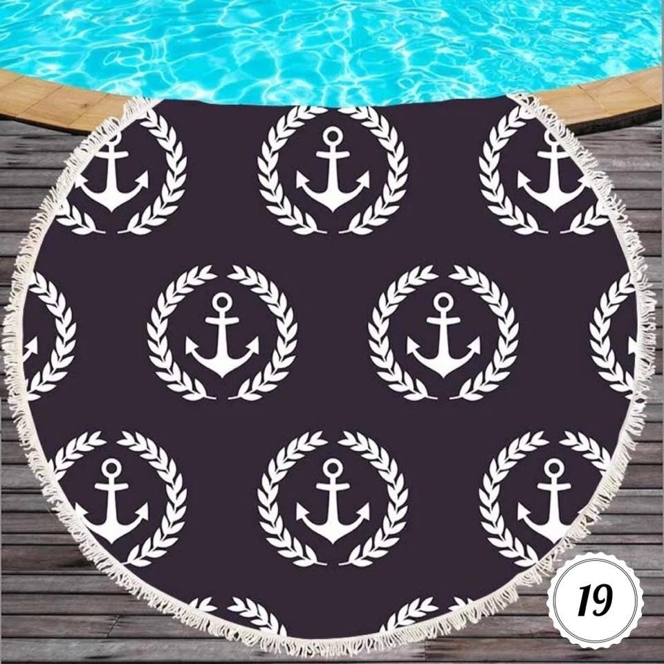 Round Beach Towel- LARGE