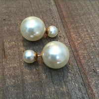 Double sided pearl Earrings`