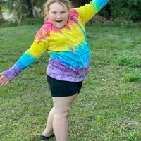 Rainbow Tie dye Hoodie