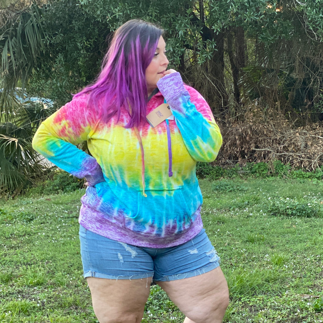 Rainbow Tie dye Hoodie