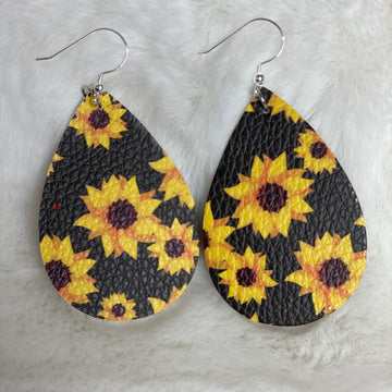 Sunflower teardrop Earrings