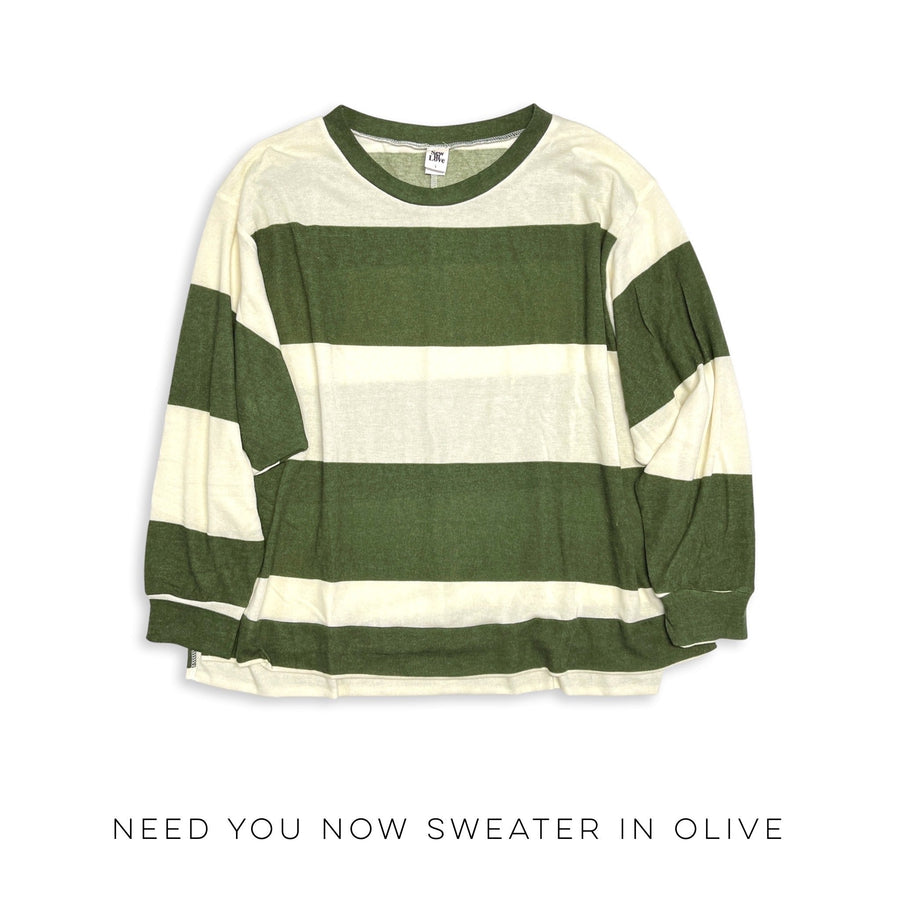 Need You Now Sweater in Olive