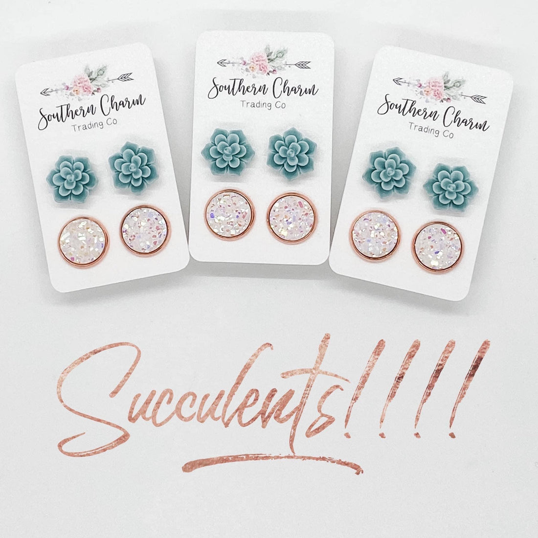 Sassy Succulents Earring