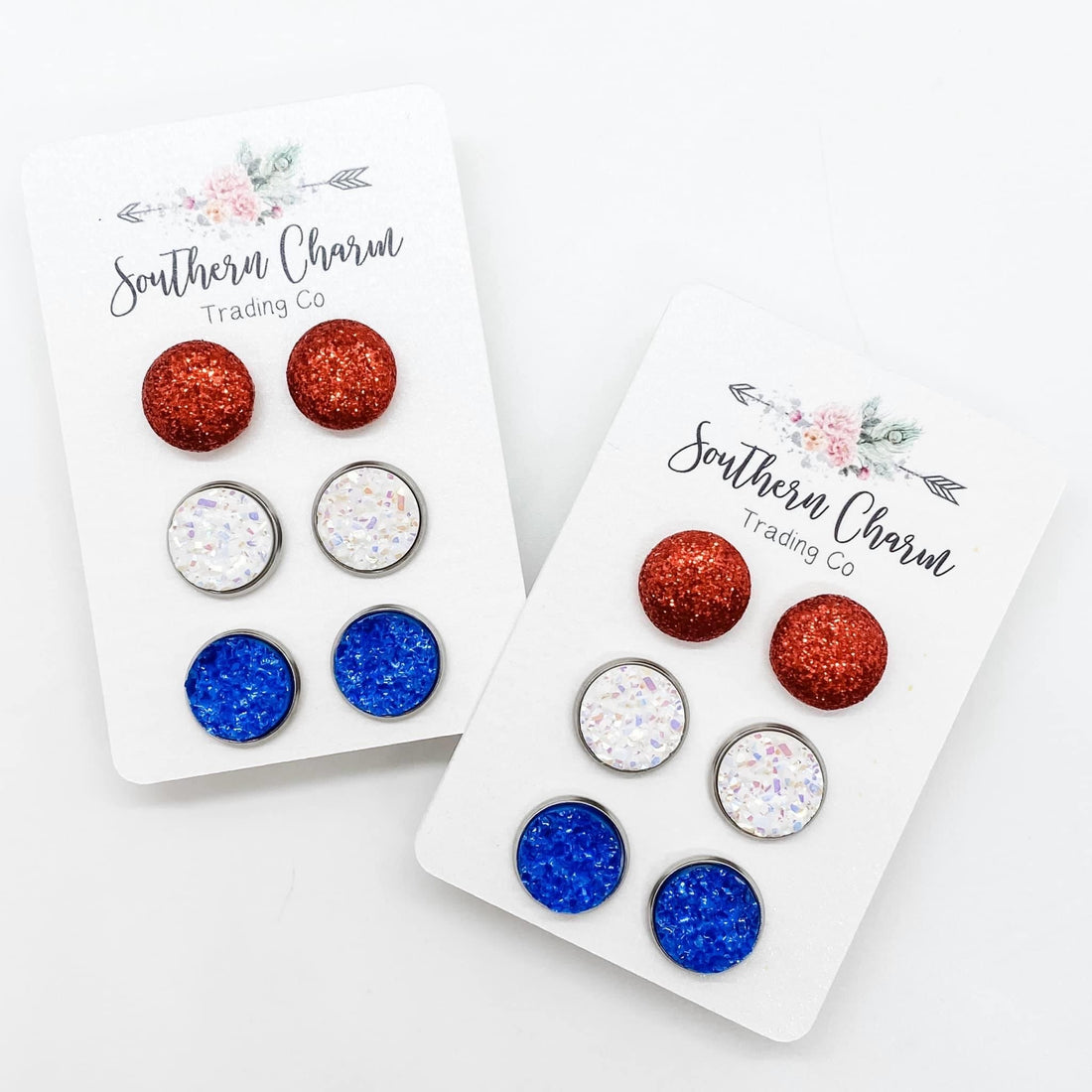 Patriotic glitter Trio