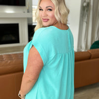Airflow Babydoll Top in Blue Radiance