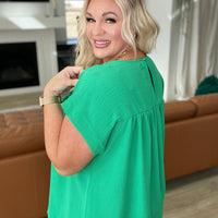 Airflow Babydoll Top in Kelly Green