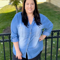 Precious Memories Chambray Top