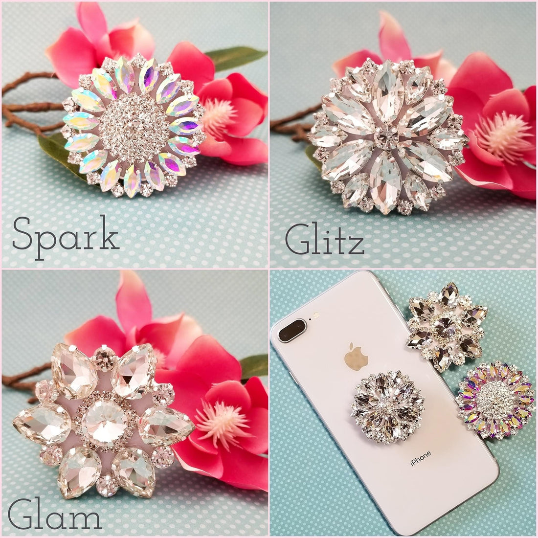 Gorgeous Glass Phone grips