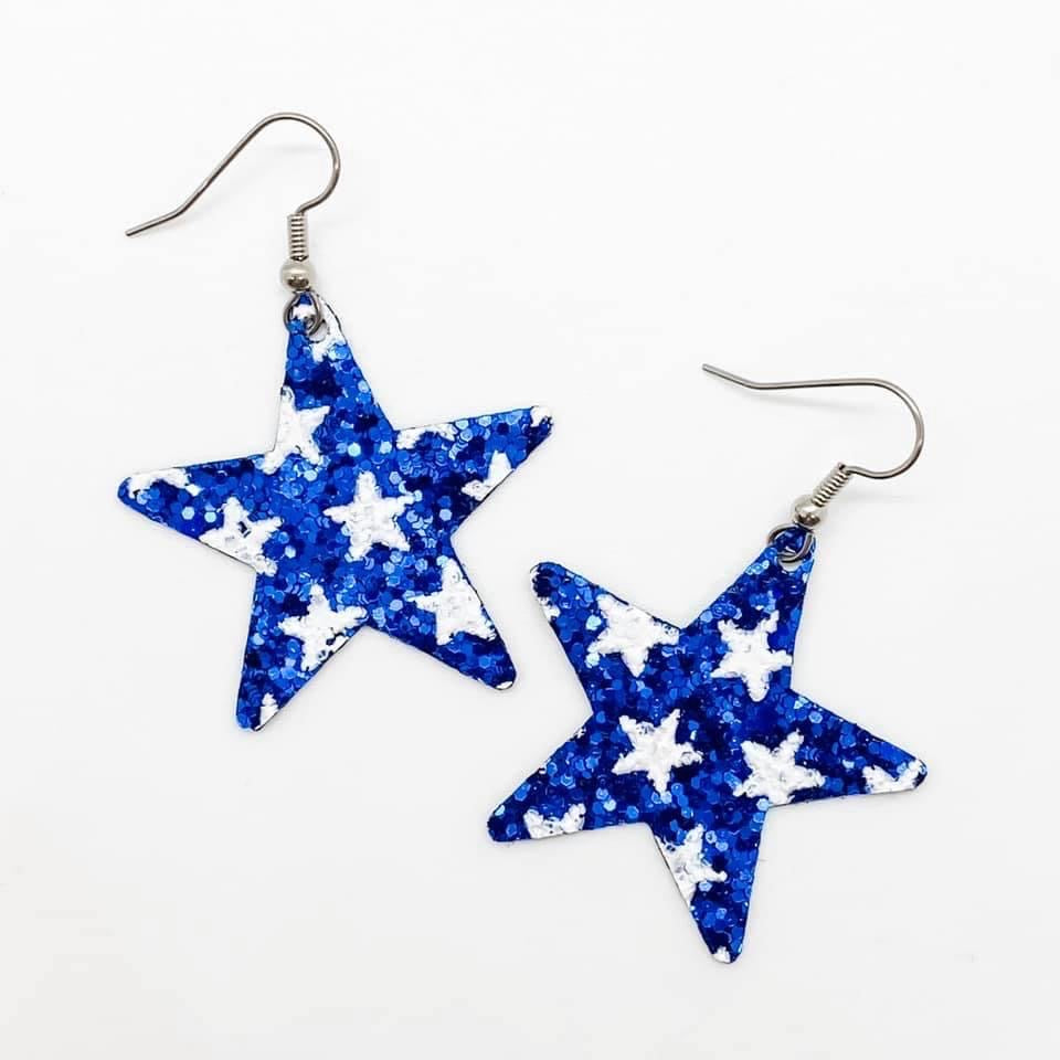 Glitter star Earrings