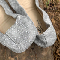 Gray Dots suede Storehouse Flat