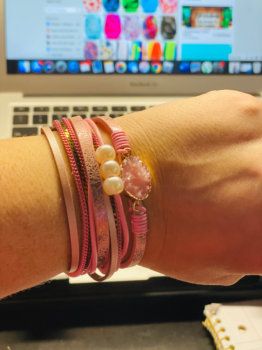 Druzy Wrap Bracelet