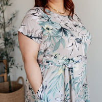 Into the Night Dolman Sleeve Floral Dress