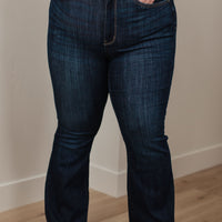 Jane High Rise Raw Hem Flare